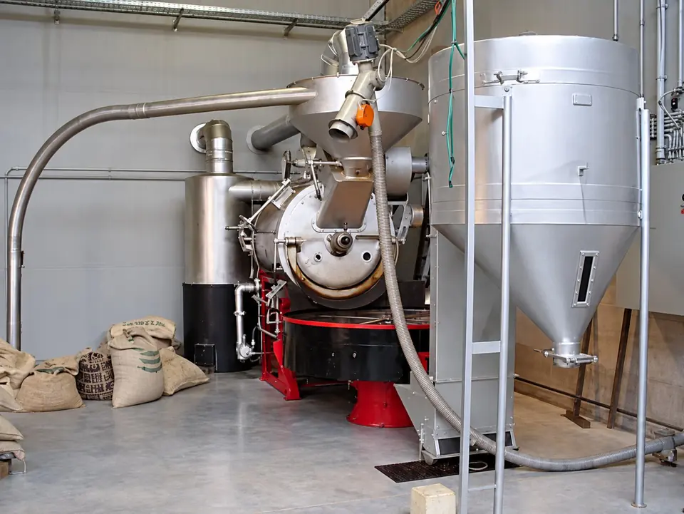 Torréfacteur Cafés Leroy dans l’atelier de Tournai