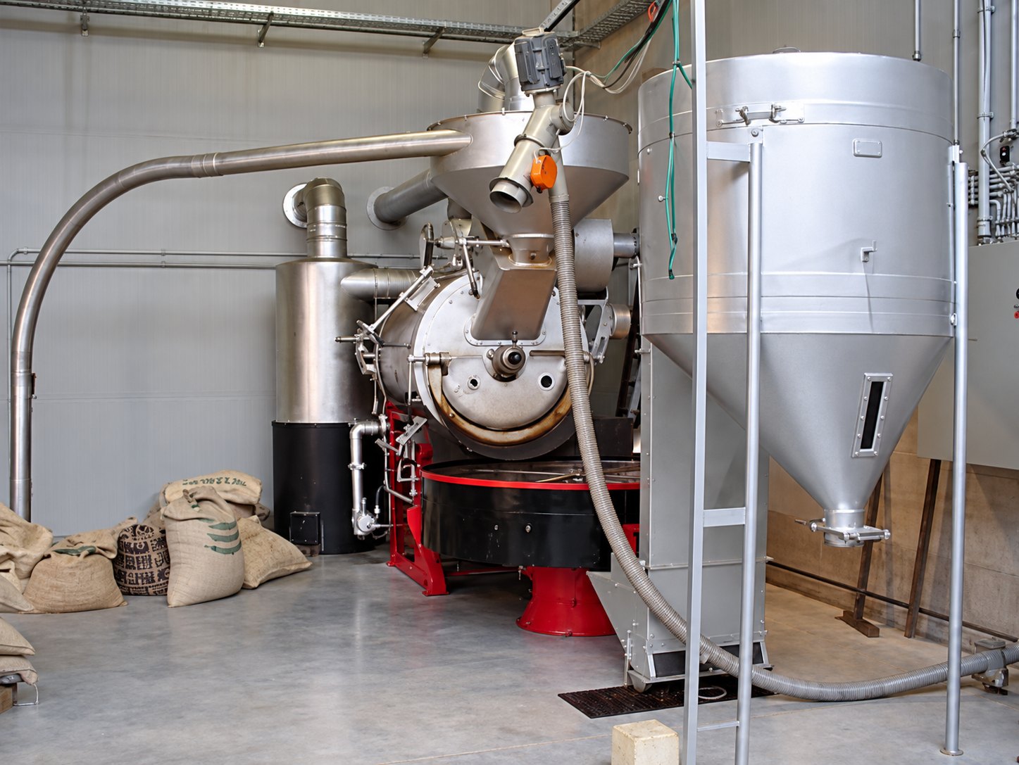 Torréfacteur Cafés Leroy dans l’atelier de Tournai