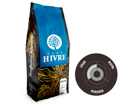 Hivre Disque Bleu Décaféiné Grain (500g)