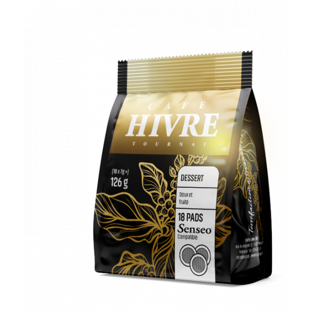 Hivre Pads Dessert 18P. Senseo Compatible