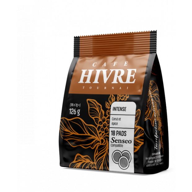 Hivre Pads Intense 18P. Senseo Compatible